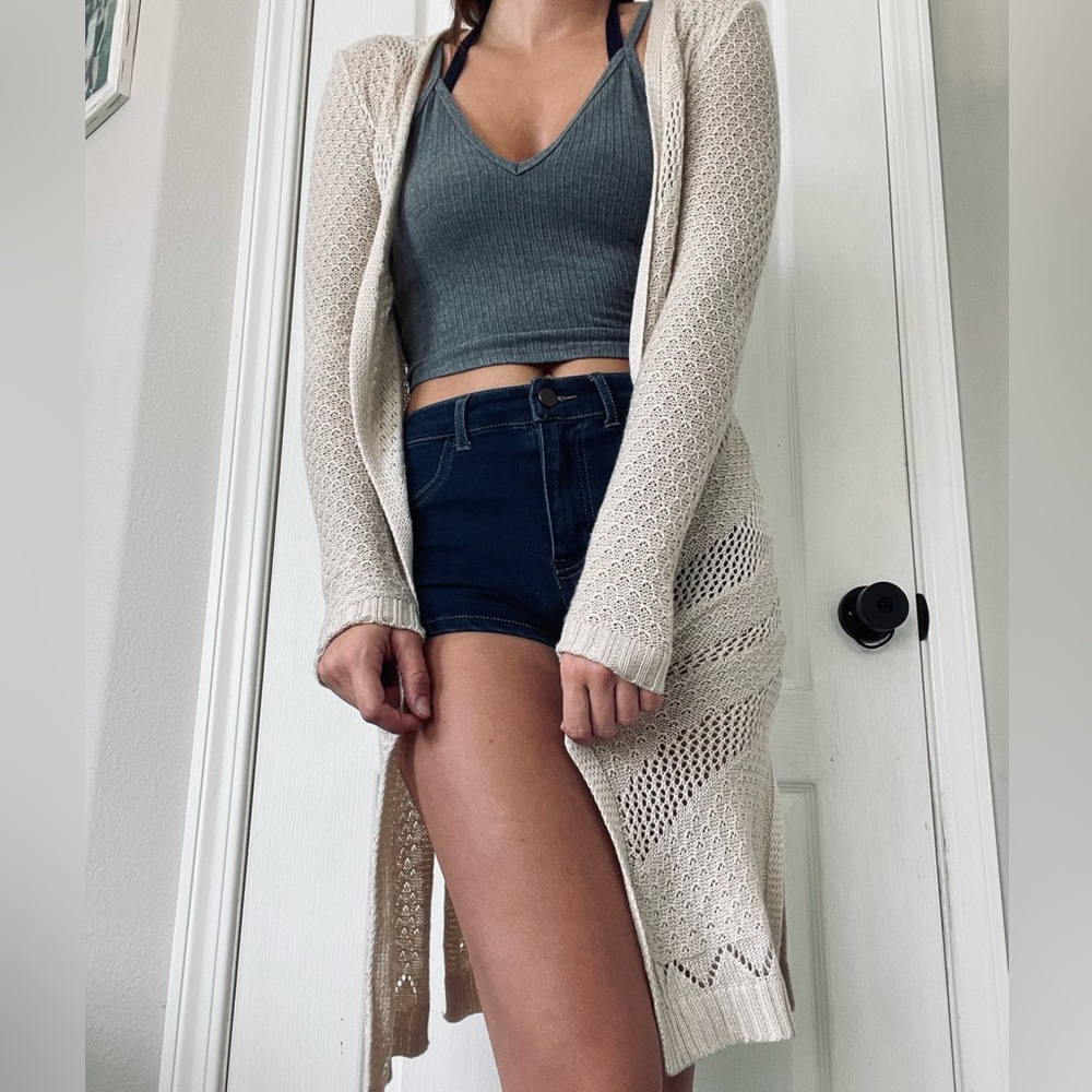 Cream cardigan